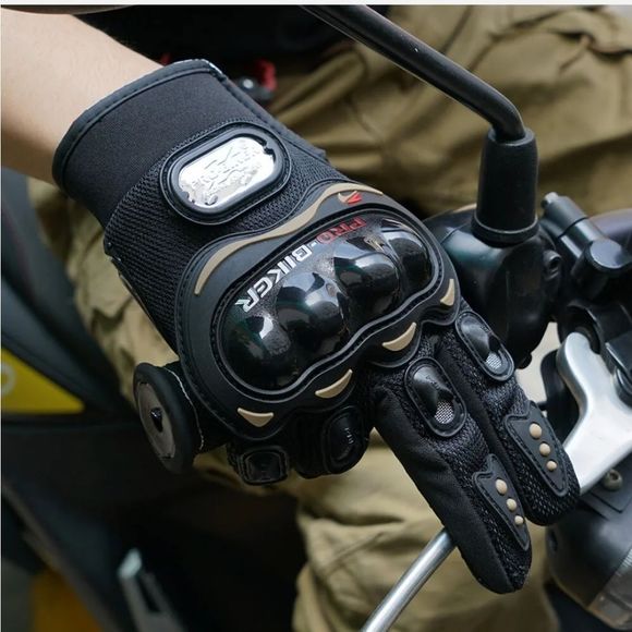 PRO-BIKER Motorcycle Motorbike Racing Riding ATV Shock-proof Full Finger Gloves - Picture 3 of 11